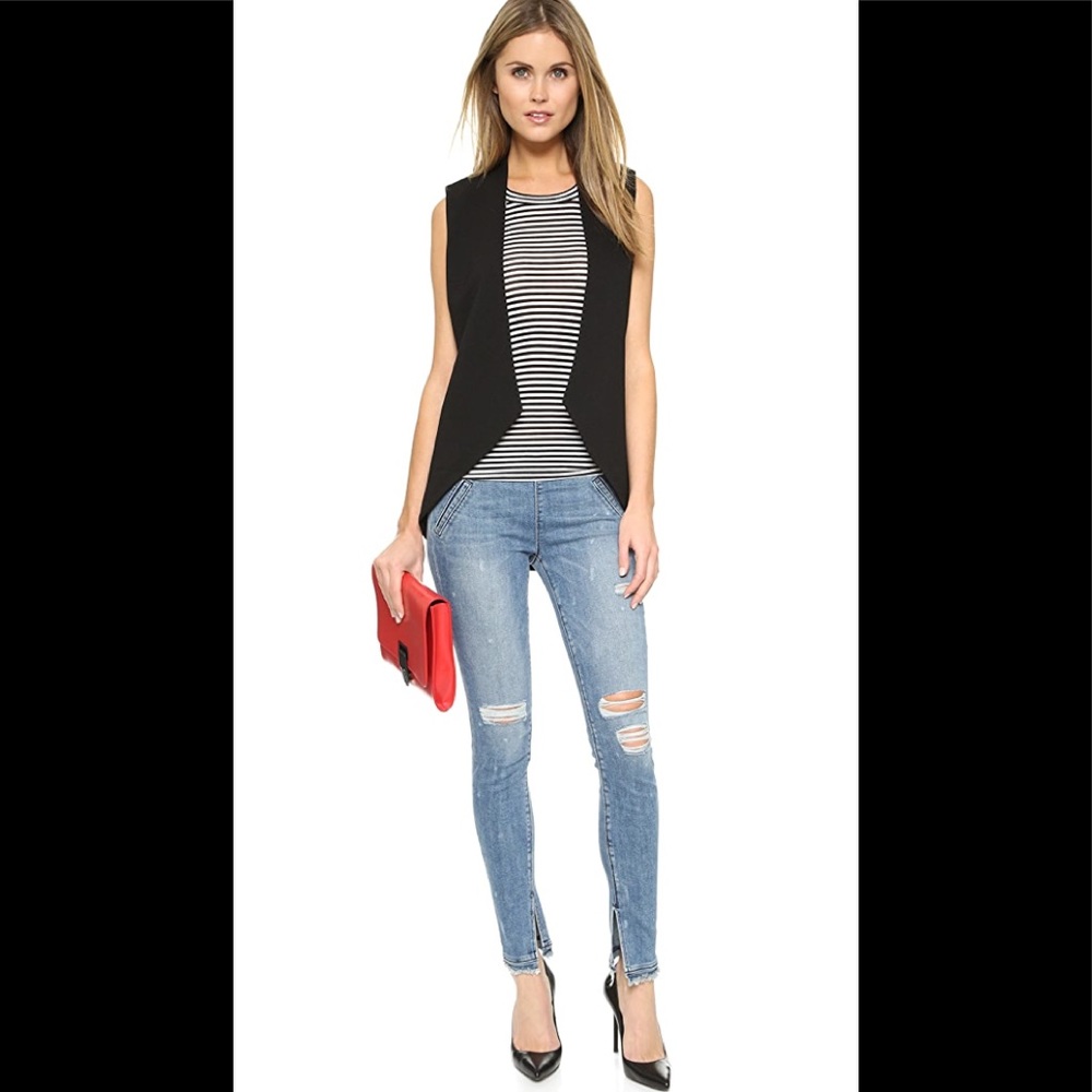 RtA Sonia Legging Jeans L in Blue Mist NWT